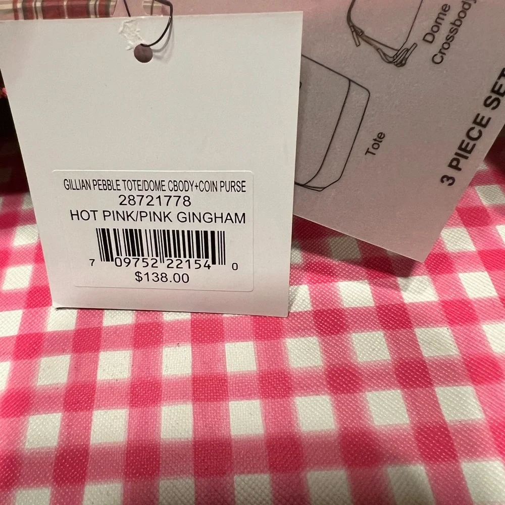 NWT-Nanette Lepore 3 Piece Set-Tote, Dome Crossbody & Coin Purse - Picture 12 of 13